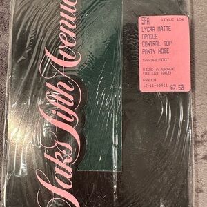 𝅺saks 5th Ave,‎ Lycra Matte Green Tights